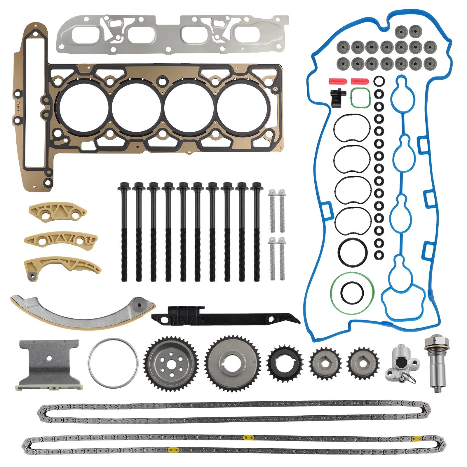 Timing Chain Kit &amp; Head Gasket Bolts Kit For Buick Regal/Verano/l<wbr/>Lacrosse 10-16