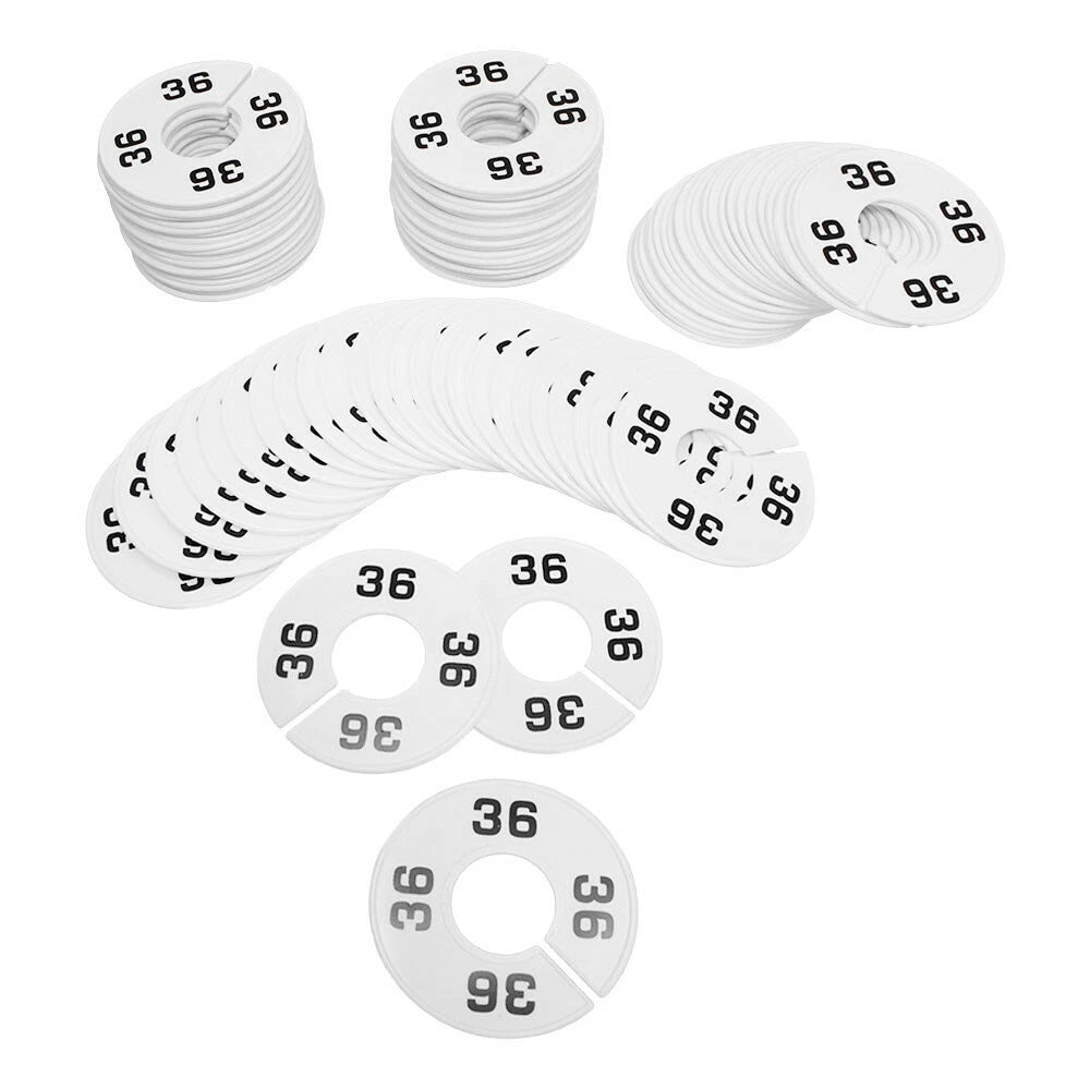 Hangers Retail Clothing Rack 3-1/2" Round Plastic Size 36 Dividers