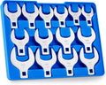 14 Piece Jumbo Crowfoot Wrench Set Sae