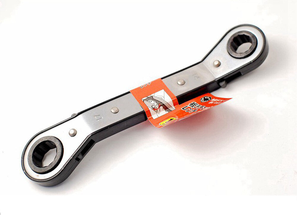 Reversible Double Offset Ratchet Ring Spanner Wrench
