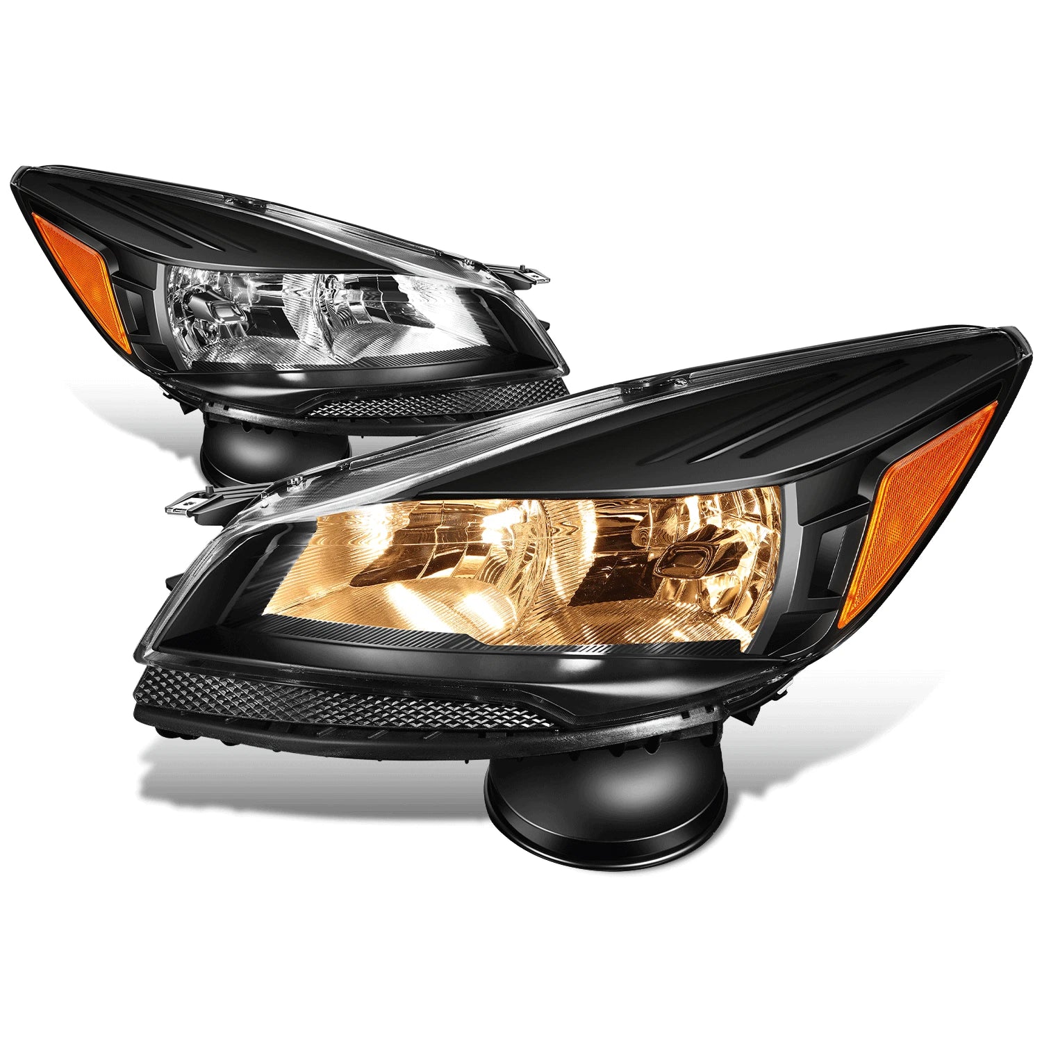 Fit 2013-2016 Ford Escape Suv Pair Black Housing | Built Supply Co