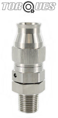 An-4 1/8" Npt Male Straight Stainless Steel Ptfe Hose Fitting
