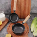 Cast Iron Small Frying Pan With Flat Bottom Cooking For Eggs And More