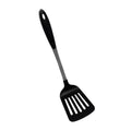 Black Nylon Slotted Turner/spatula<wbr/>, 12 Inch, Non Stick Handle