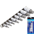 BlueSpot 8pc Spline Bit Socket Set - Metric M4 to M16 by BlueSpot