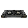 10k Btu Portable Double Burner Stove Auto Electric Lighter Ignition