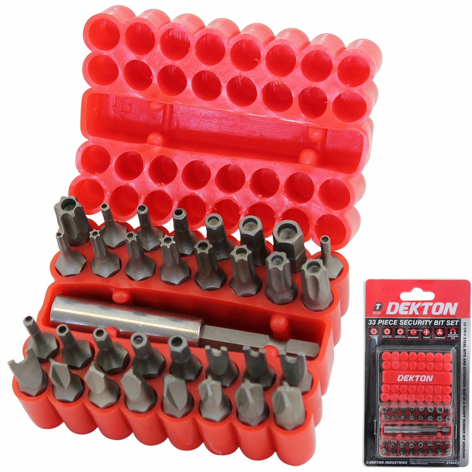 Dekton 33pc Security Screwdriver Bit Set