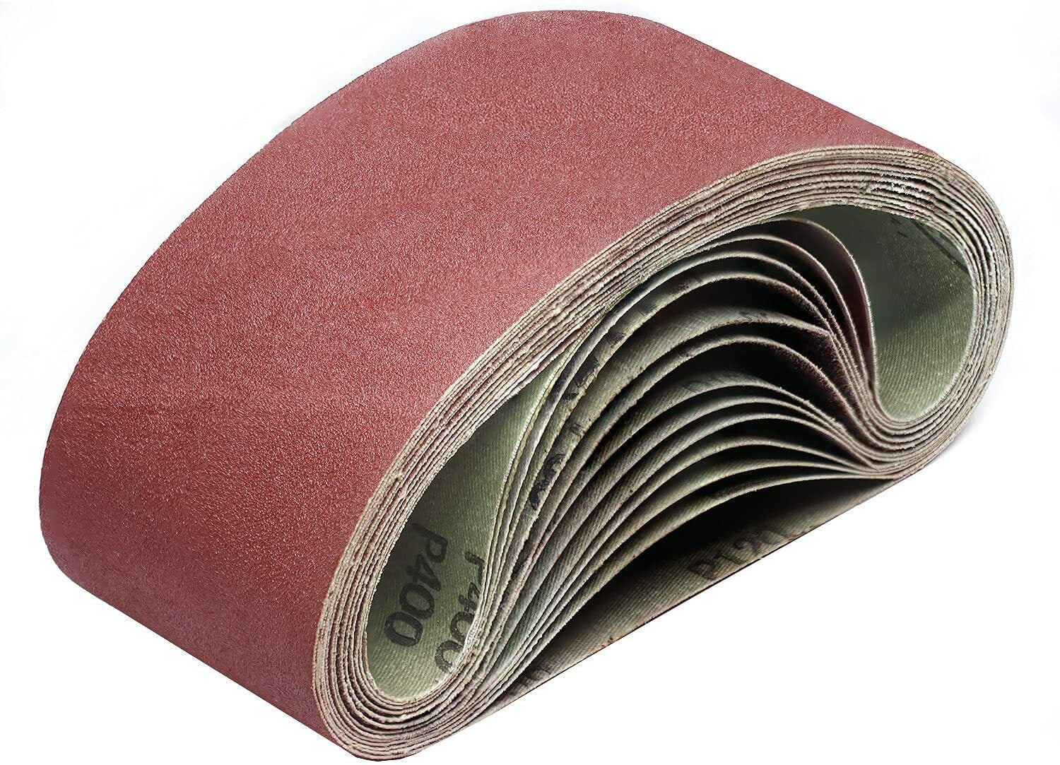 24 Pack 4" x 36" Sanding Belts 60-400 Grit by Unbranded