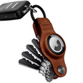 Keysmart Air Compact Keyring Key Holder Leather Rustic Brown For