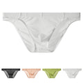 Mens Low Waist See Through Briefs Breathable Mesh Underwear For