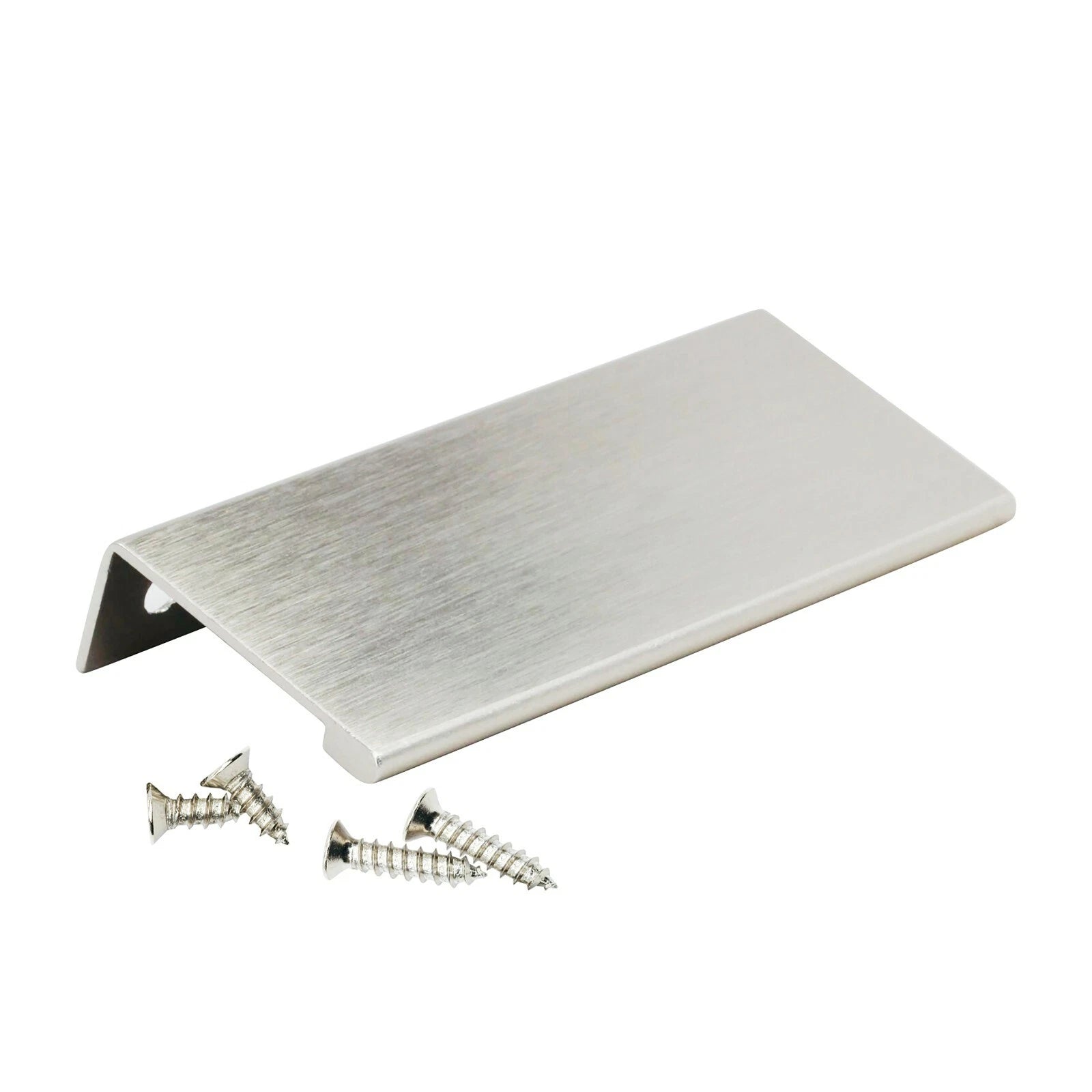 2 Pack Rok 3-5/32" Finger Edge Pull Stainless Steel Door Drawer