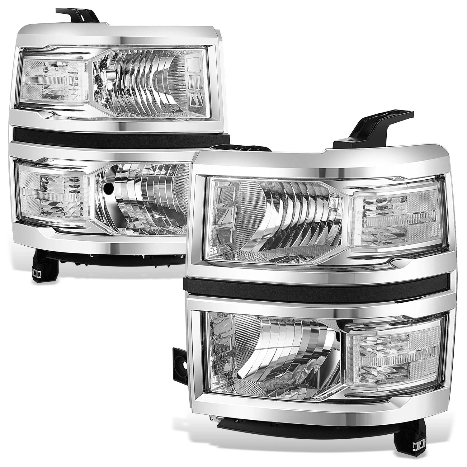 Fit 14-15 Chevy Silverado 1500 Chrome Clear Corner | Built Supply Co