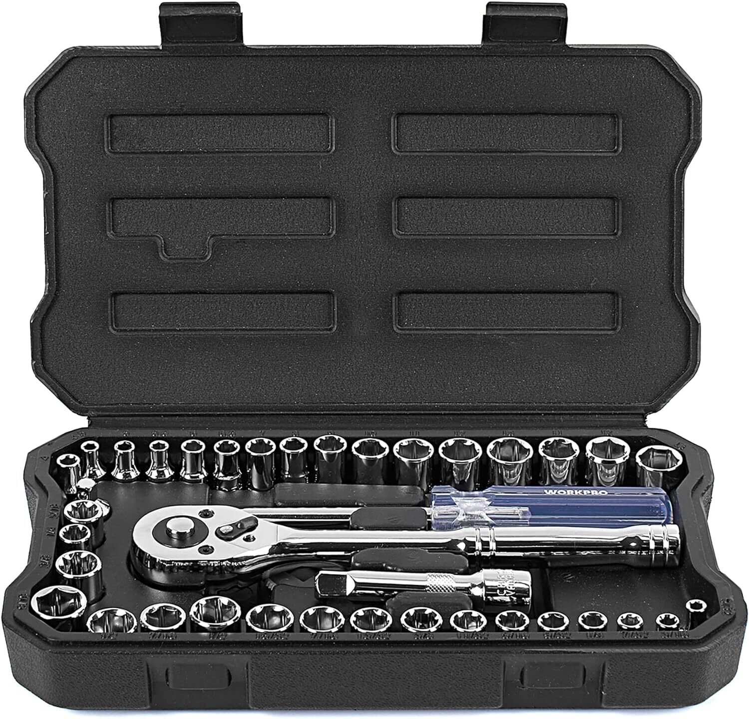 WORKPRO 39-Piece Drive Socket Set by WORKPRO