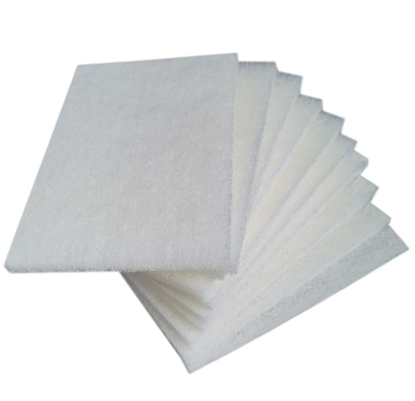 15 PACK White 6" X 9" Scuff Brite Pads Fine Cleansing Grit Surface