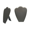 11 Inch Slate Gray Leatherette Padded Easel Necklace Display Fixture