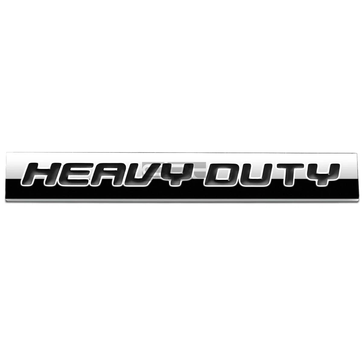 Bumper Sticker Metal Emblem Decal Trim Badge Polished Black Text