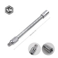 Cr-v 1/4" Dr. 145mm Length Flexible Socket Extension Bar Bit Holder