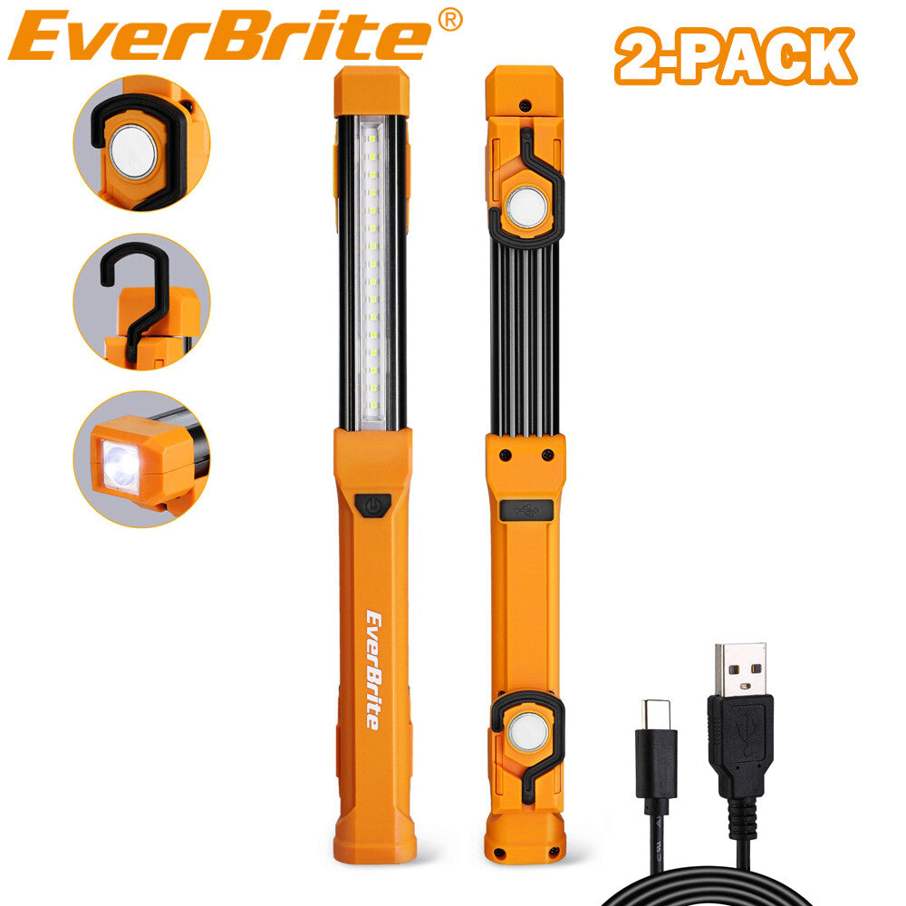 EverBrite 2-PACK 1000LM LED Work Light Rechargeable Work Light 4
