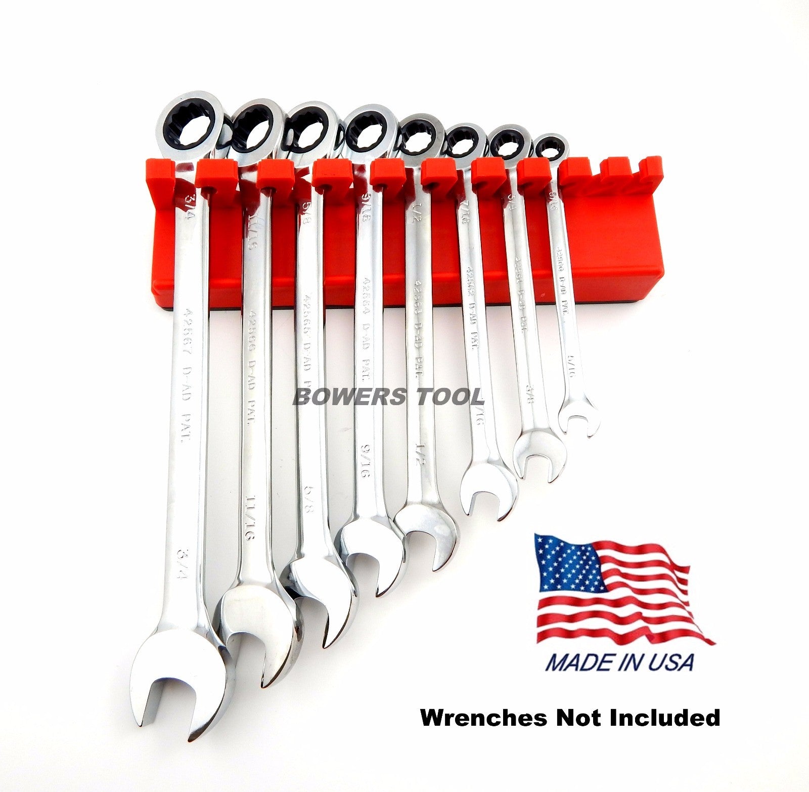 Mechanics Time Saver 10 Slot Magnetic Wrench Rack