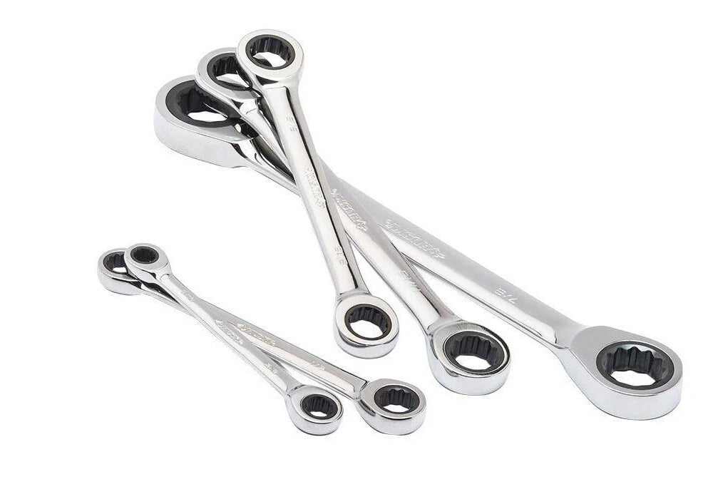 Husky/force Double Ring/box-end Ratchet Spanner Wrench Metric &