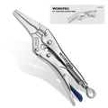WORKPRO 6.5" Long Nose Locking Plier CR-MO Steel Construction