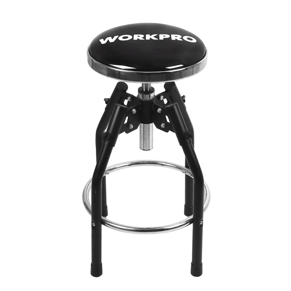 WORKPRO 29 to 33.86" Adjustable Hydraulic Shop Stool Heavy Duty Garage Bar Stool