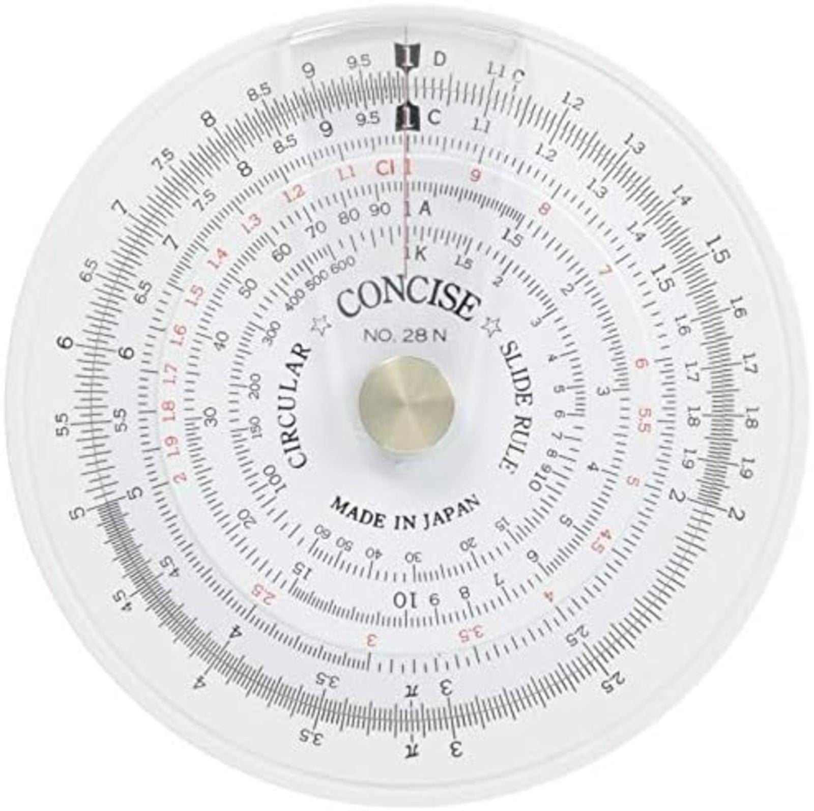 Concise Ruler Circular Slide Rule 28N