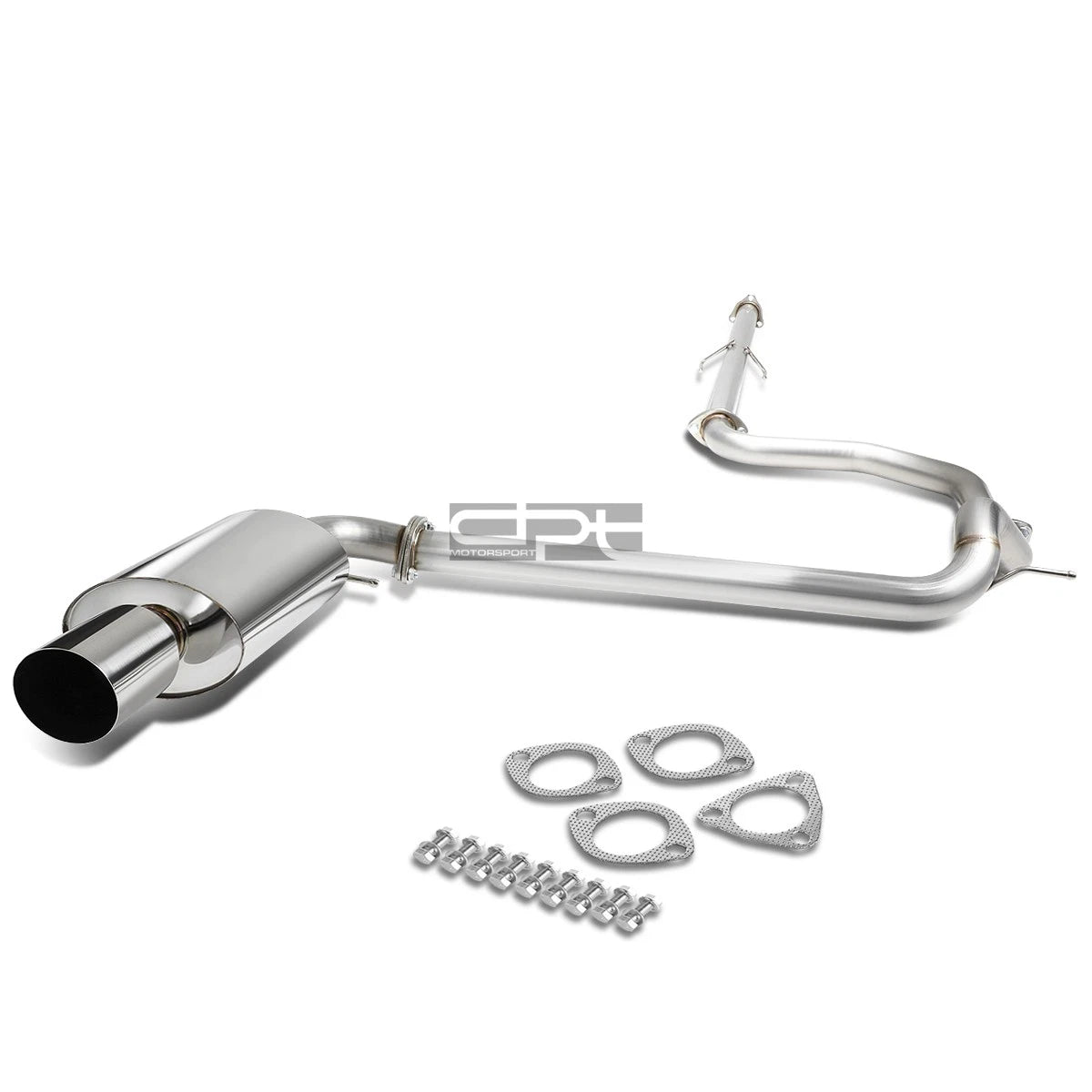 Fit 89-91 Civic Ed Sedan 4"oe Round Muffler Tip | Built Supply Co