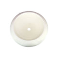 Rok Halo Round Shaped Vessel Bathroom Sink, 18-1/2" Diameter, Ivory