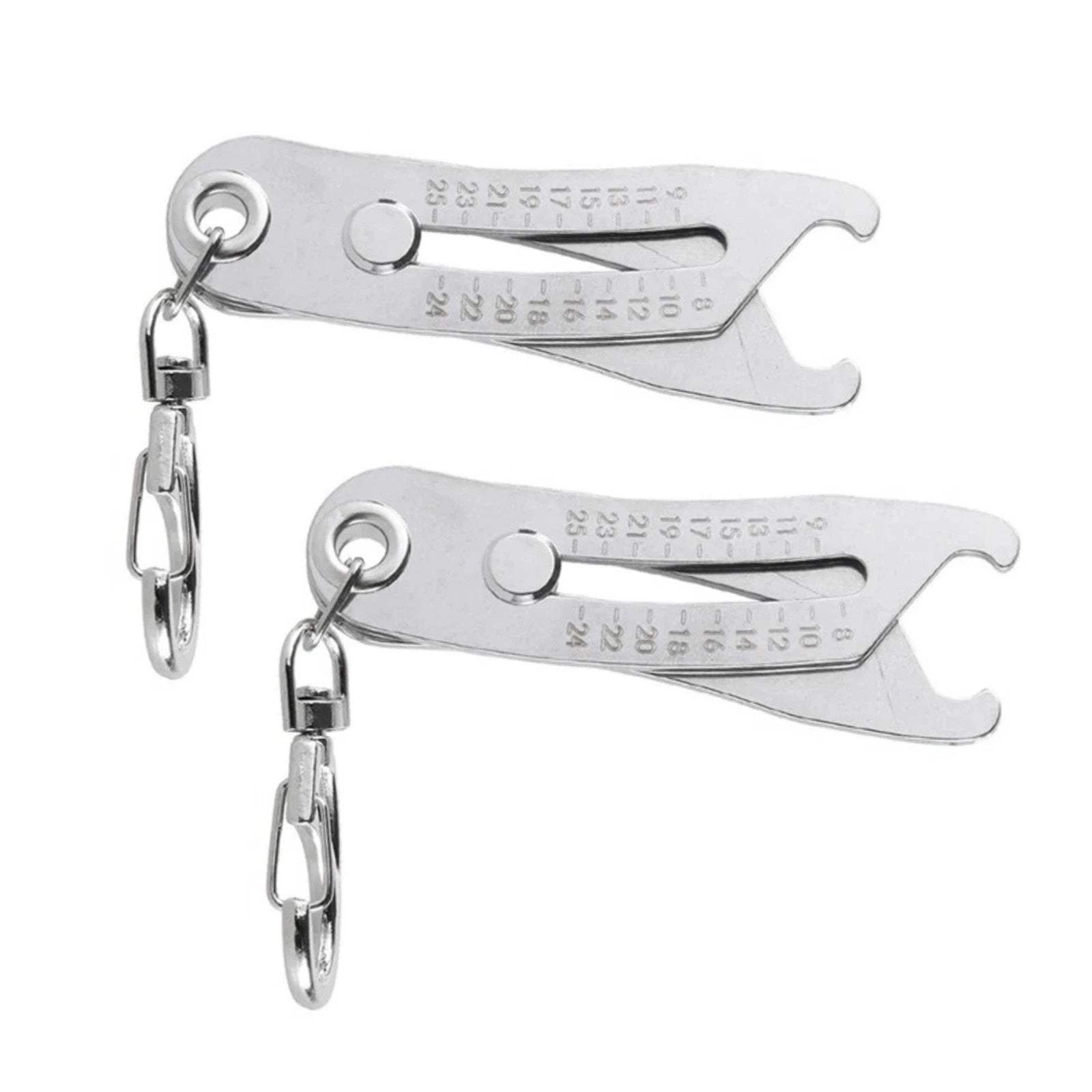 Portable Bolt Thread Checker - Keychain Size Gauge Tool For Nut