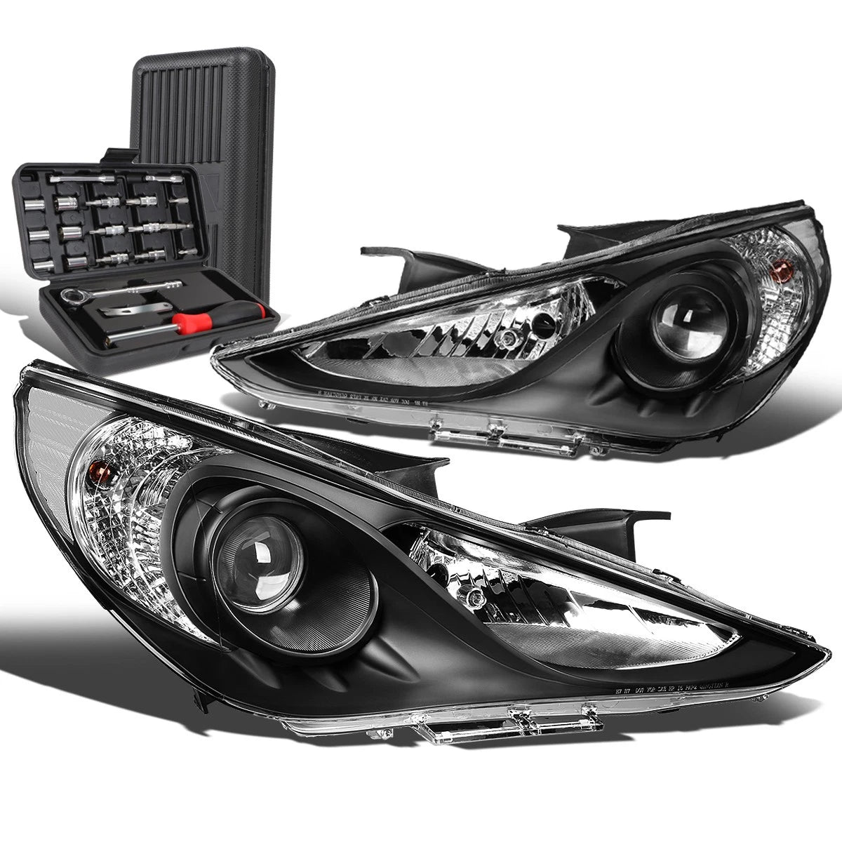 For 2011-2014 Sonata Pair Black/clear Signal | Built Supply Co