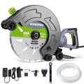 WORKPRO 16" Wet Concrete Saw 1600W 3100RPM Electric Concrete Saw Max Depth 6.69"