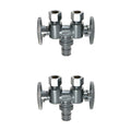 XFITTING Dual Straight Valve 2 Pack