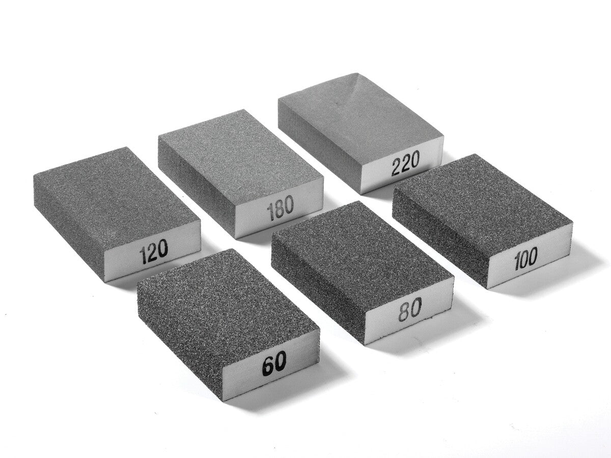 6x Drywall Sanding Sponge Pad Wet Dry Sandpaper Block 60 80 100 120