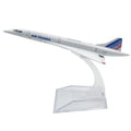 16cm 1/400 Scale Air France Concorde Plane Alloy Model High Quality