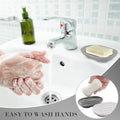 Self-draining Silicone Soap Holder Bathroom Countertop Sturdy