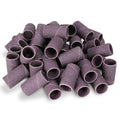 1/4" X 1/2" Aluminum Oxide Spiral Bands, No Lap Sanding Sleeves - 50
