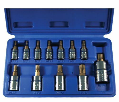 12-Piece Star Bit Socket Set 1/4", 3/8", & 1/2" Drive