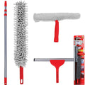 Dekton 4pc Cleaning Kit Brush Sponge Scraper Household
