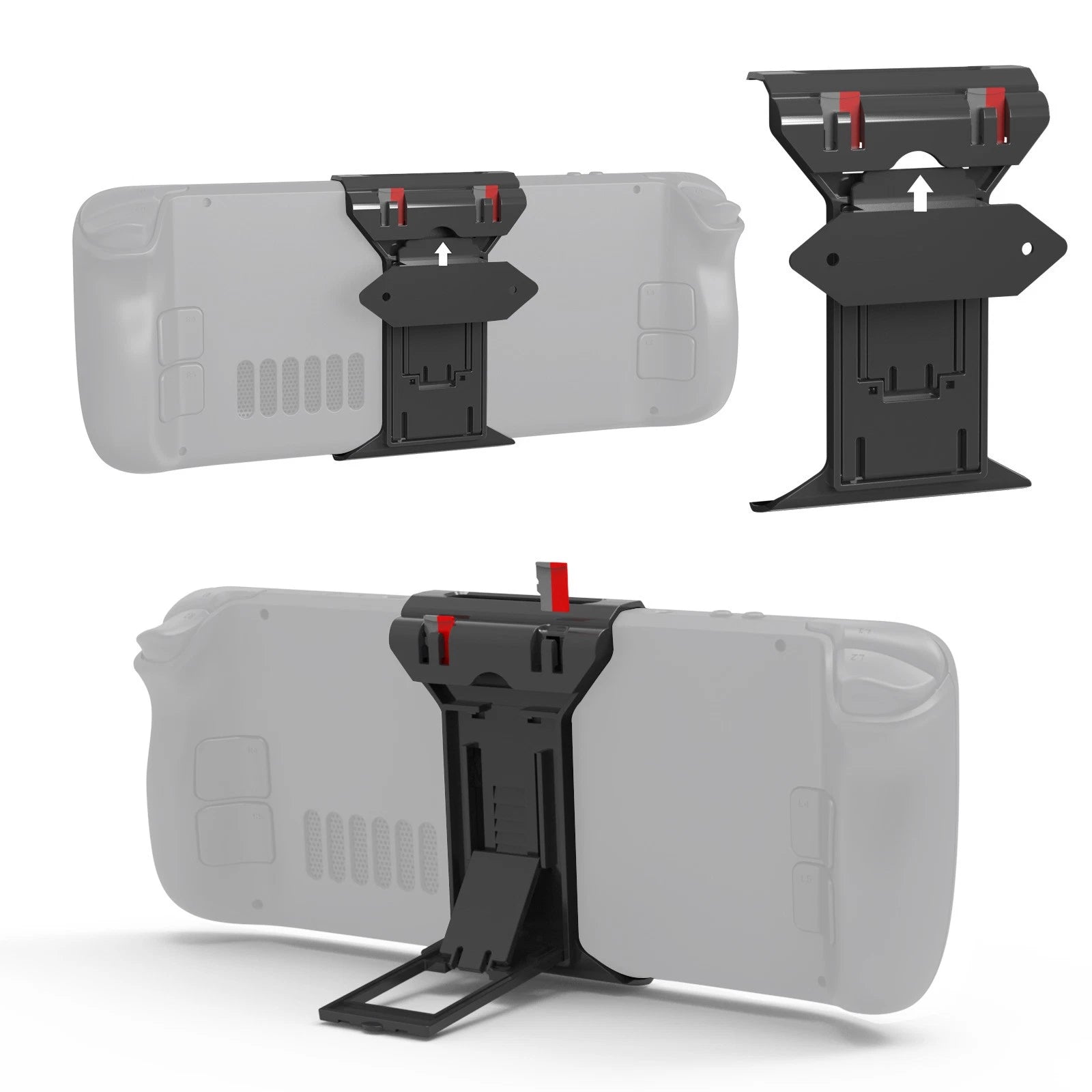 Foldable Console Desktop Back Holder Wall-mounted Storage Bracket For