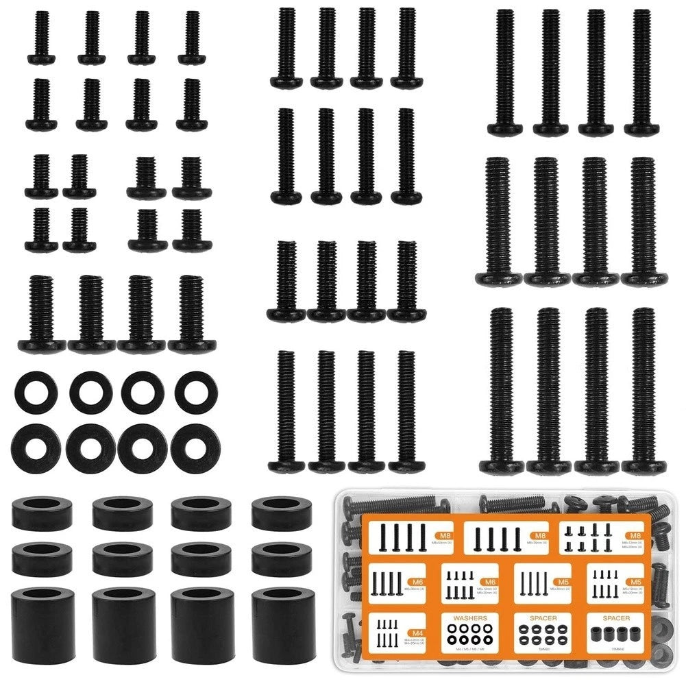 Tv Mounting Hardware Kit With M5 M6 M8 Screws Washers Spacers