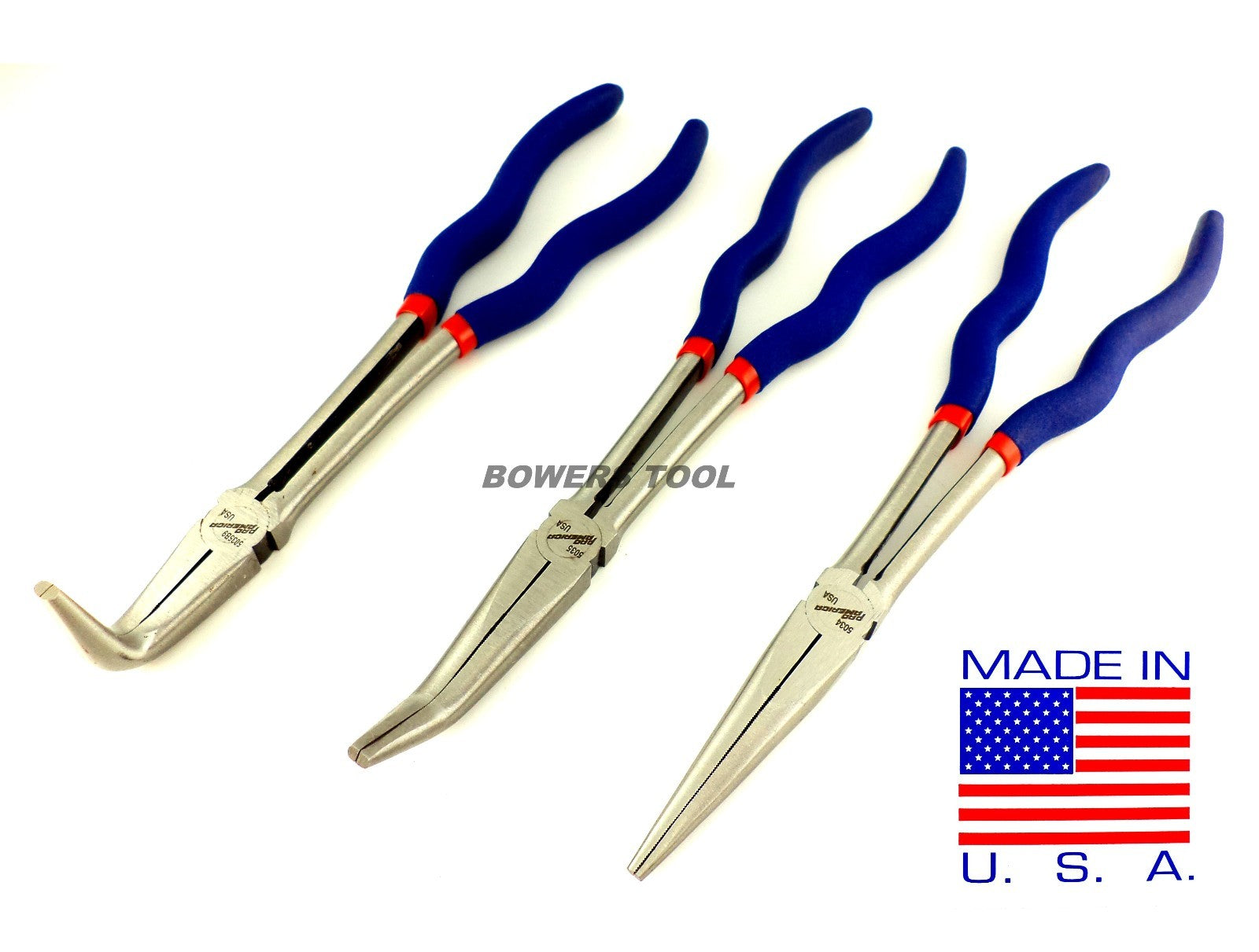 Pro America Kal Tool 3pc 11” Extra Long Nose Pliers