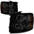 Fit 07-14 Chevy Silverado Pair Tinted Housing Amber | Built Supply Co