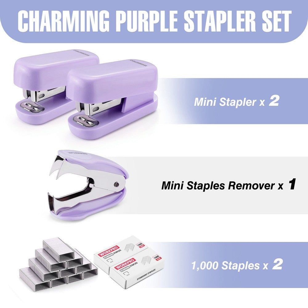 WORKPRO Mini Stapler Set 3-Pcs by WORKPRO