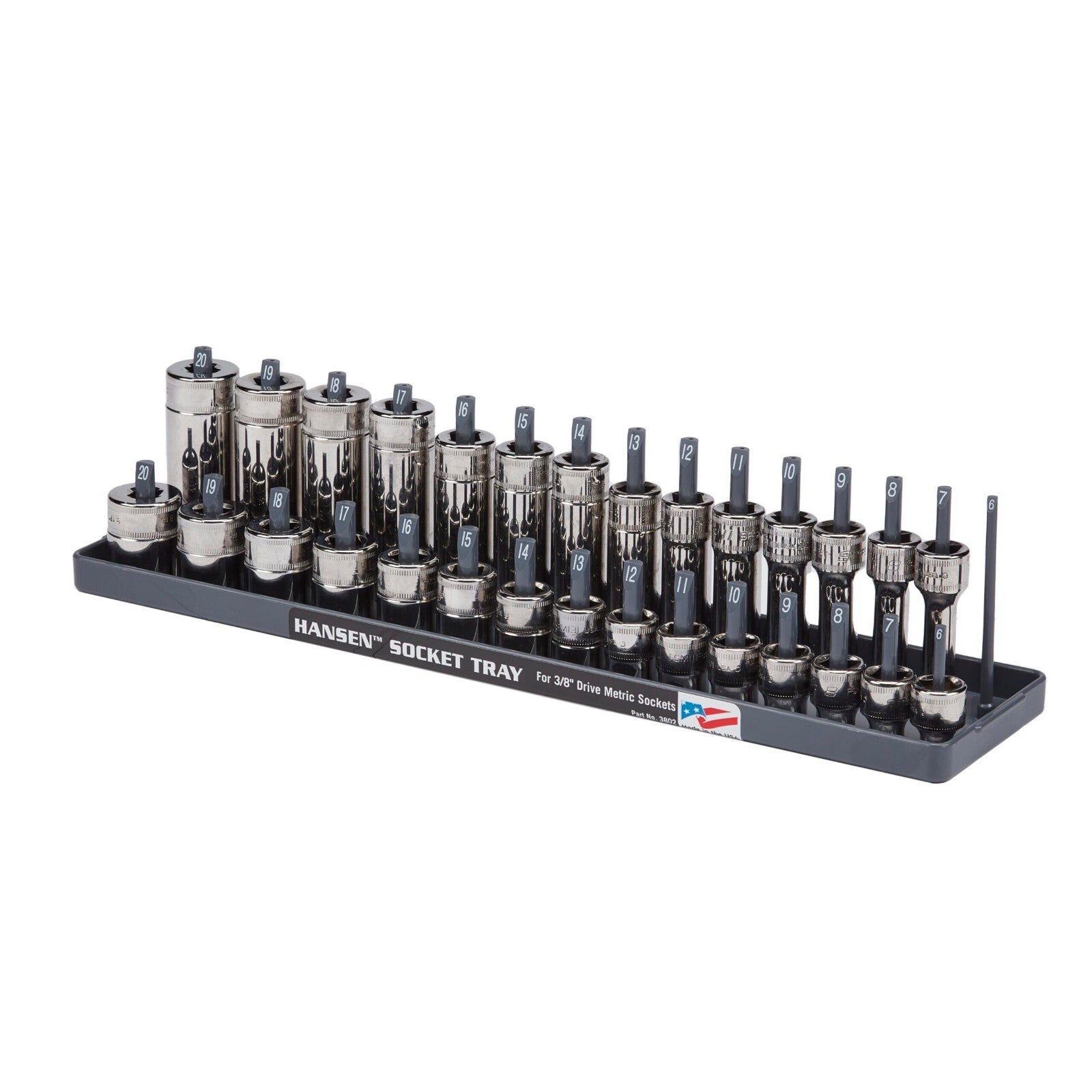 Hansen 3/8" Drive Socket Organizer Tray