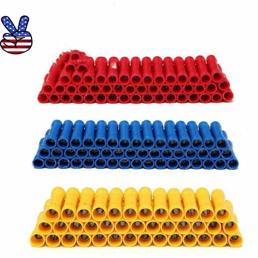 Insulated Straight Butt Wire Connector Electrical Cable Crimp