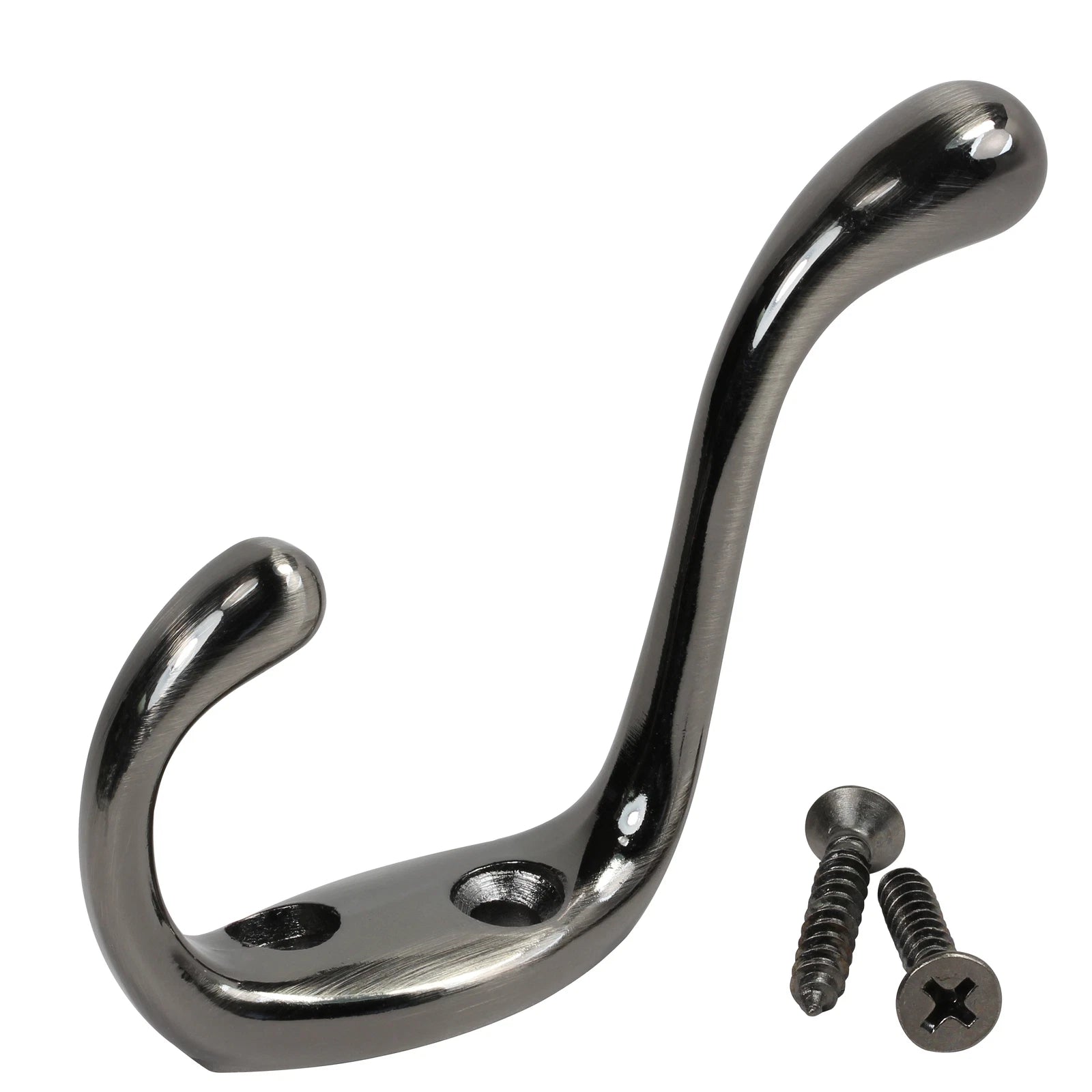 Rok Hardware Heavy Duty Coat Hook, 3-1/2", Antique Nickel