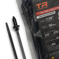 TR Industrial Contractor Series Fir Tree Heat-Stabilize<wbr/>d UV Black Cable Ties, 7"