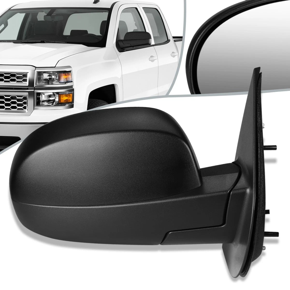 Fit 07-14 Chevy Silverado/gmc Sierra Right Oe Powered+heated Side