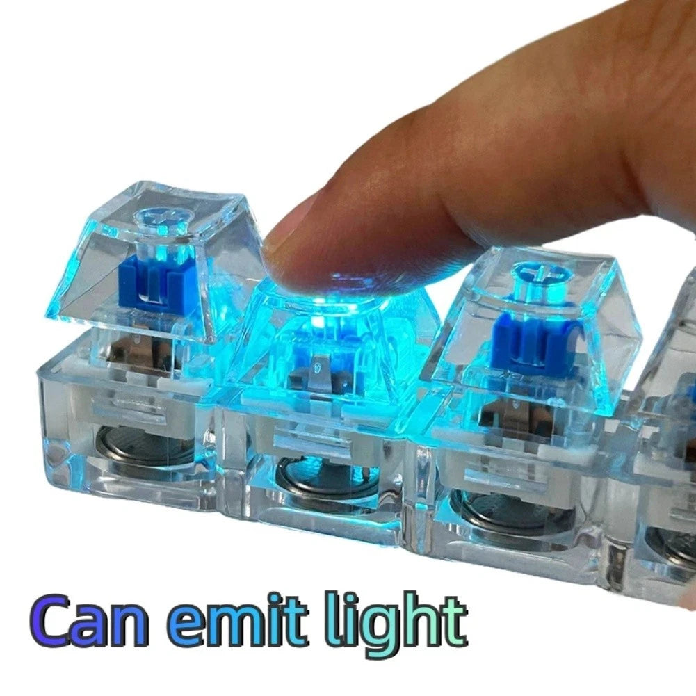 Mechanical Keyboard Keycap Presser With Sound Light Made From Clear Pc